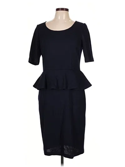 Pre-owned St. John Caviar Cocktail Dress In Black