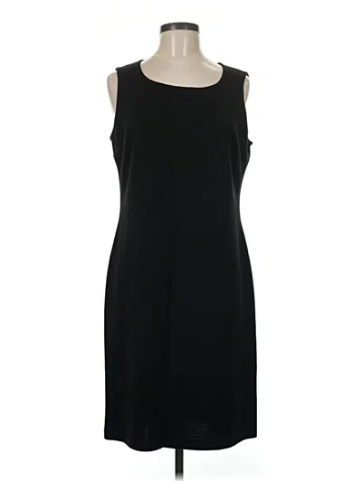 Pre-owned St. John Caviar Cocktail Dress In Black