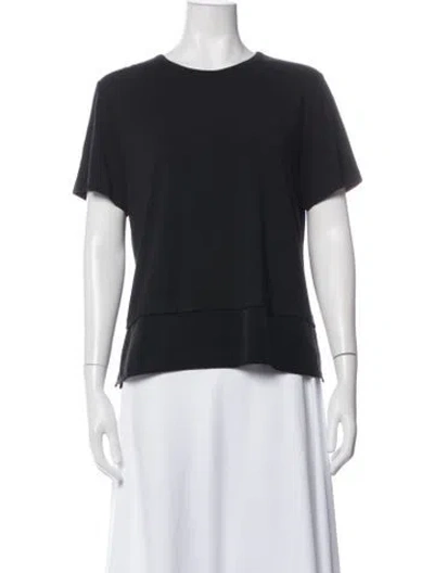 Pre-owned St. John Caviar Crew Neck Short Sleeve T-shirt In Black