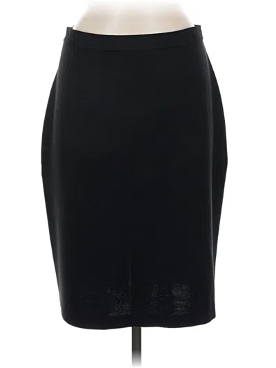 Pre-owned St. John Caviar Formal Skirt In Black