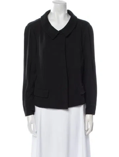 Pre-owned St. John Caviar Jacket In Black