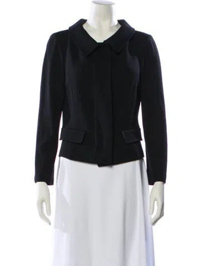 Pre-owned St. John Caviar Jacket In Black