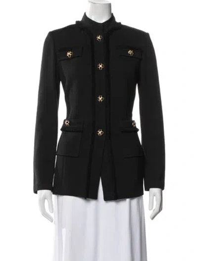 Pre-owned St. John Caviar Jacket In Black