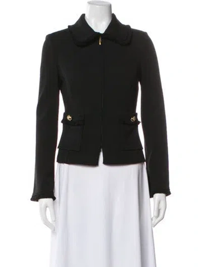 Pre-owned St. John Caviar Jacket In Green