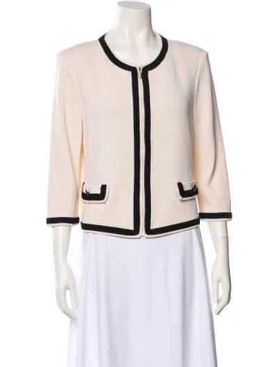 Pre-owned St. John Caviar Jacket In Neutral