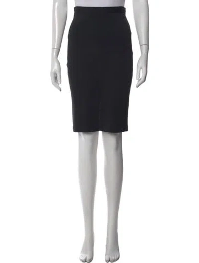 Pre-owned St. John Caviar Knee-length Skirt In Black