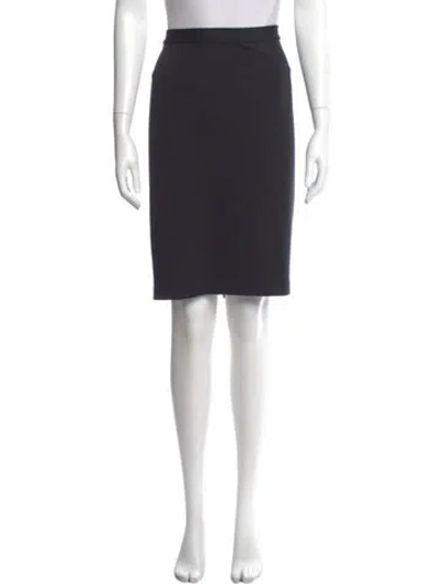 Pre-owned St. John Caviar Knee-length Skirt W/ Tags In Gray