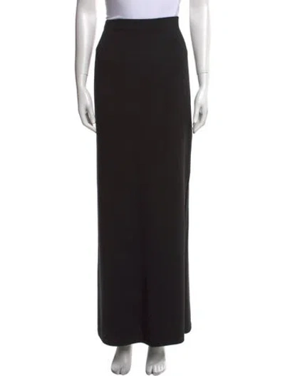 Pre-owned St. John Caviar Long Skirt In Black