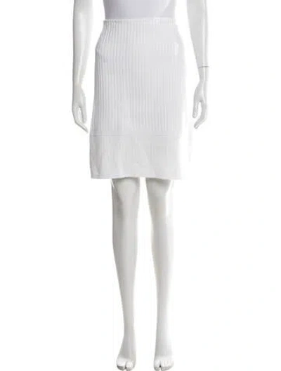 Pre-owned St. John Caviar Mini Skirt In Neutrals