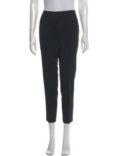Pre-owned St. John Caviar Skinny Leg Pants In Black