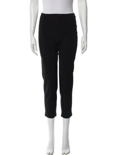 Pre-owned St. John Caviar Skinny Leg Pants In Black