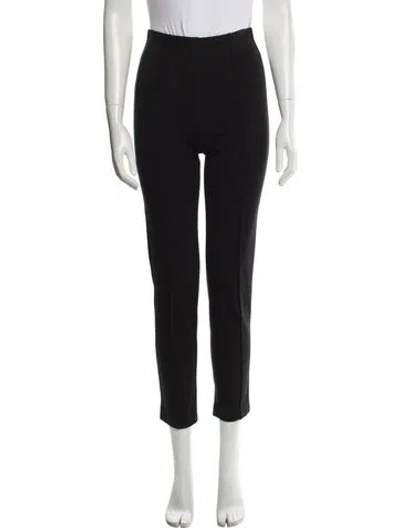 Pre-owned St. John Caviar Skinny Leg Pants In Black