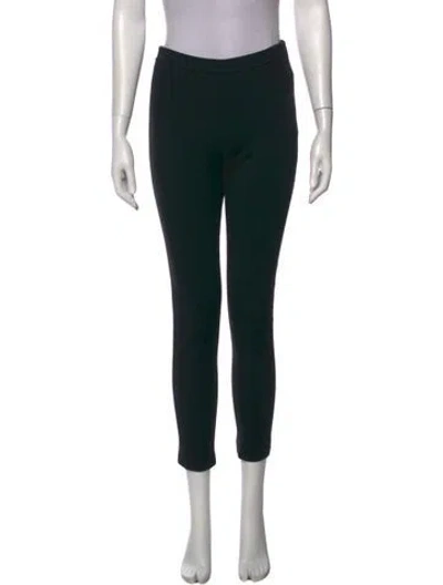 Pre-owned St. John Caviar Skinny Leg Pants In Black