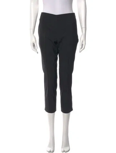 Pre-owned St. John Caviar Skinny Leg Pants In Black