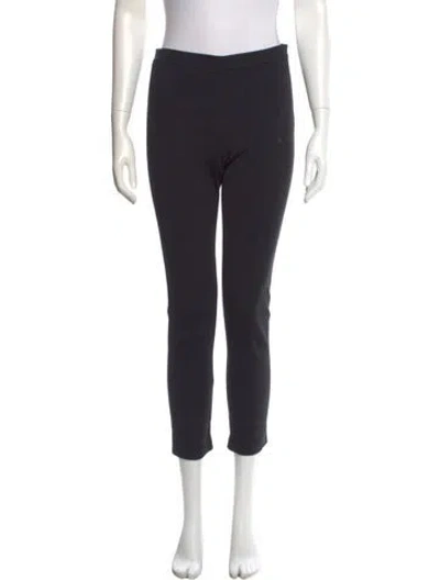 Pre-owned St. John Caviar Skinny Leg Pants In Black