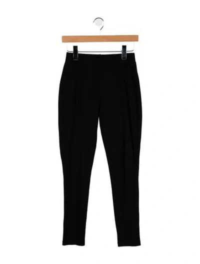 Pre-owned St. John Caviar Skinny Leg Pants In Black