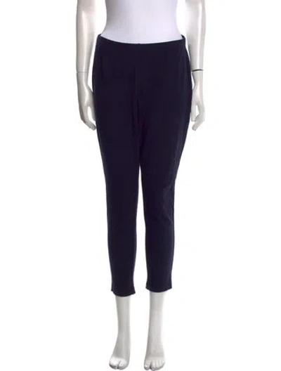 Pre-owned St. John Caviar Skinny Leg Pants In Blue