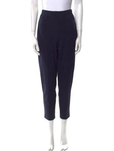 Pre-owned St. John Caviar Skinny Leg Pants In Blue