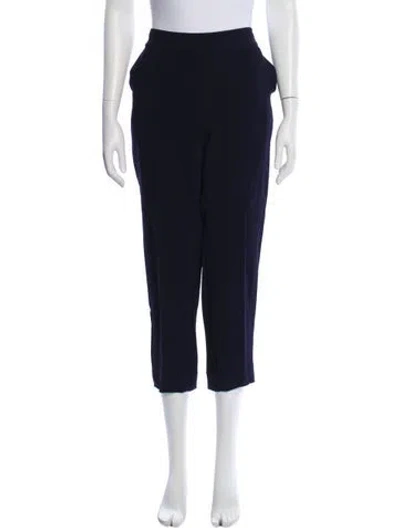 Pre-owned St. John Caviar Skinny Leg Pants In Blue