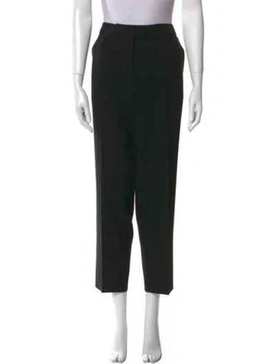 Pre-owned St. John Caviar Straight Leg Pants In Black