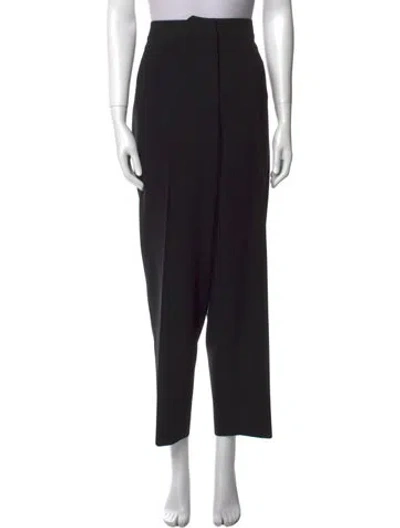 Pre-owned St. John Caviar Straight Leg Pants In Black