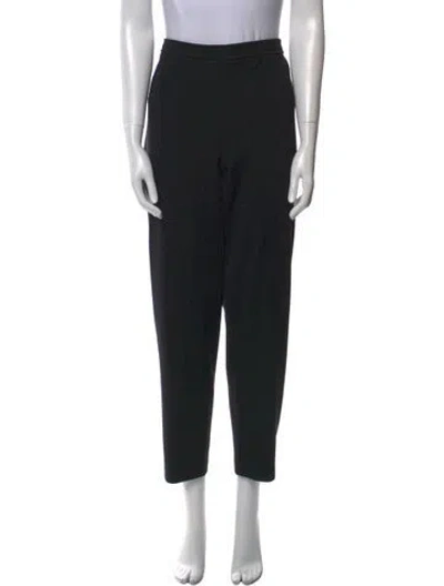 Pre-owned St. John Caviar Straight Leg Pants In Black