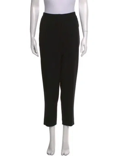 Pre-owned St. John Caviar Straight Leg Pants In Black