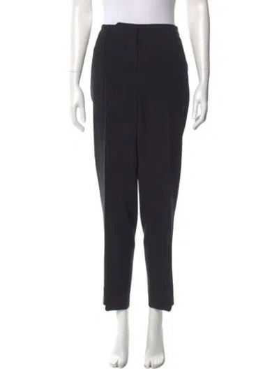 Pre-owned St. John Caviar Straight Leg Pants In Black