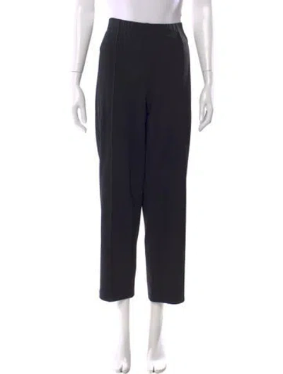 Pre-owned St. John Caviar Straight Leg Pants In Black