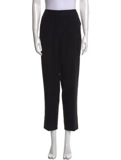 Pre-owned St. John Caviar Straight Leg Pants In Black