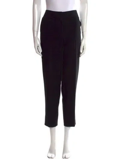 Pre-owned St. John Caviar Straight Leg Pants In Black