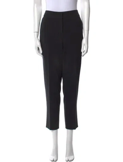 Pre-owned St. John Caviar Straight Leg Pants In Black
