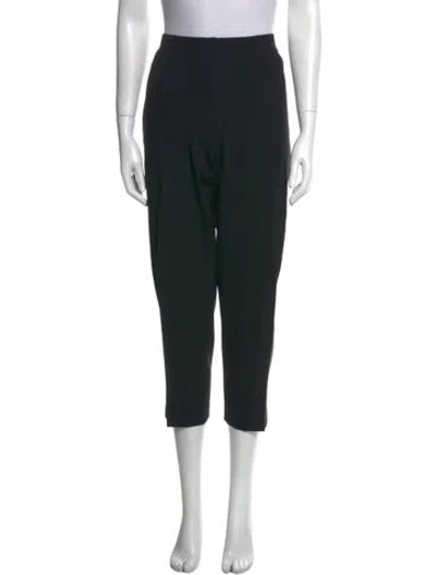 Pre-owned St. John Caviar Straight Leg Pants In Black