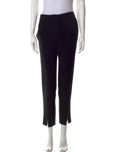 Pre-owned St. John Caviar Straight Leg Pants In Black