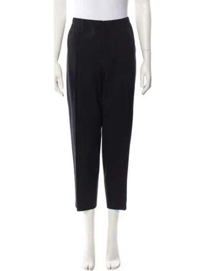 Pre-owned St. John Caviar Straight Leg Pants In Black