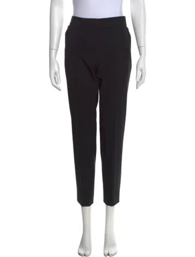 Pre-owned St. John Caviar Straight Leg Pants In Black