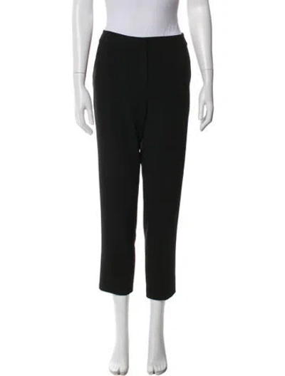 Pre-owned St. John Caviar Straight Leg Pants In Black