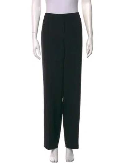 Pre-owned St. John Caviar Straight Leg Pants In Black