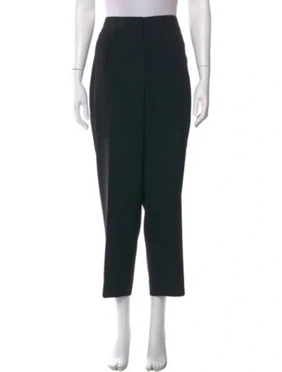 Pre-owned St. John Caviar Straight Leg Pants In Black
