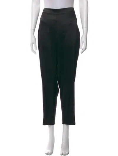 Pre-owned St. John Caviar Straight Leg Pants In Black