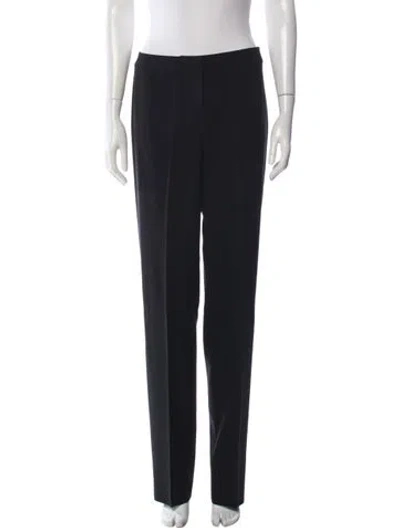 Pre-owned St. John Caviar Straight Leg Pants In Black