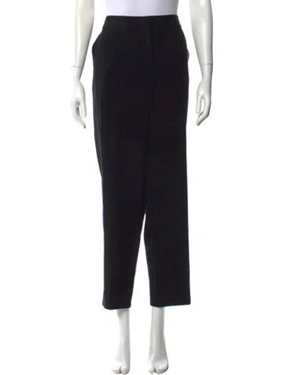 Pre-owned St. John Caviar Straight Leg Pants In Black