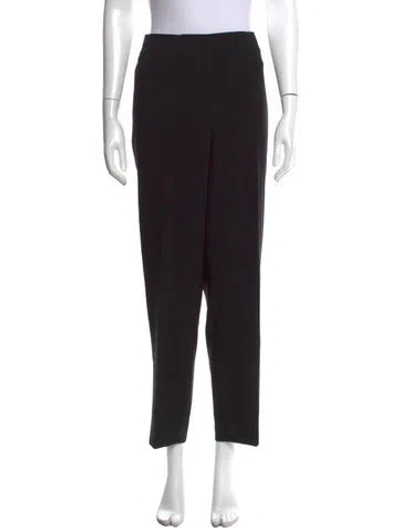 Pre-owned St. John Caviar Straight Leg Pants In Black