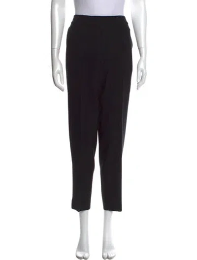 Pre-owned St. John Caviar Straight Leg Pants In Black