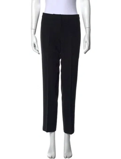 Pre-owned St. John Caviar Straight Leg Pants In Black