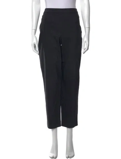 Pre-owned St. John Caviar Straight Leg Pants In Black