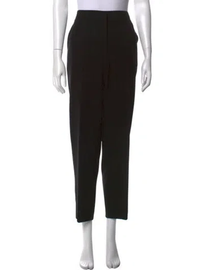 Pre-owned St. John Caviar Straight Leg Pants In Black