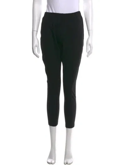 Pre-owned St. John Caviar Straight Leg Pants In Black