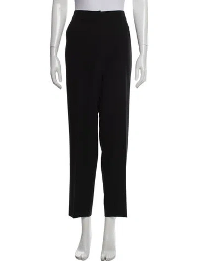 Pre-owned St. John Caviar Straight Leg Pants In Black