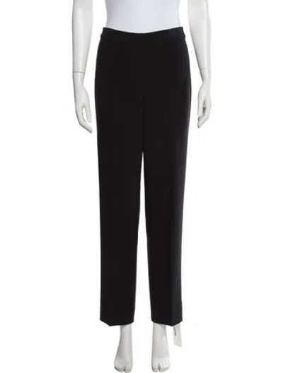 Pre-owned St. John Caviar Straight Leg Pants In Black